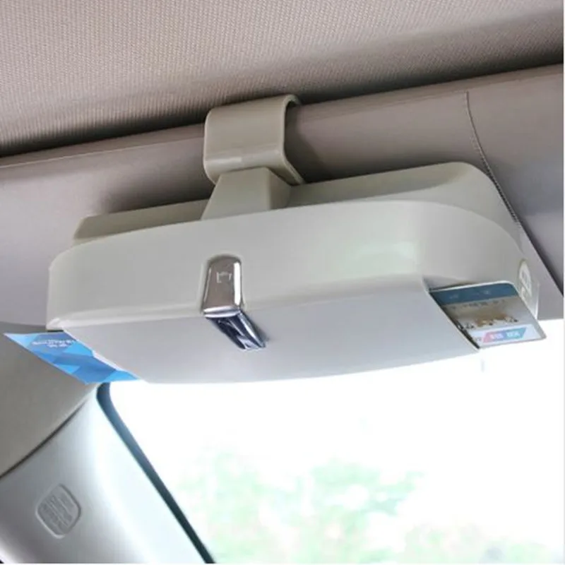 

Car-Styling,Universal Car Sun Visor Glasses Box Sunglasses Ticket Receipt Clip Storage Holder glasses and cards car holder