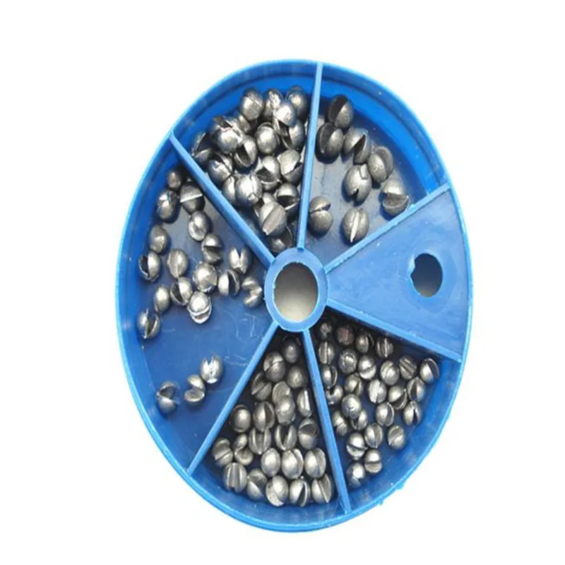 

Fishing Supplies Egg Bullet Rig Sinkers Angling Lead Weight Split Shot Box Compartments Portable Fish Accessory Wholesale M20