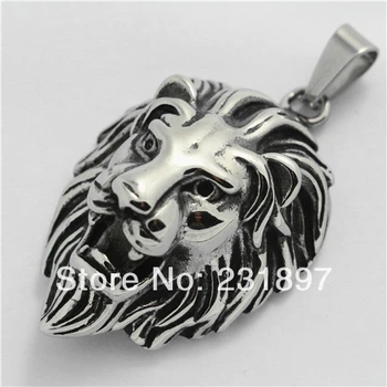 

Hot Sale Men's Gothic Lion King Cougar Head 316L Stainless Steel Chain Necklace Fashion Jewelry Pendant