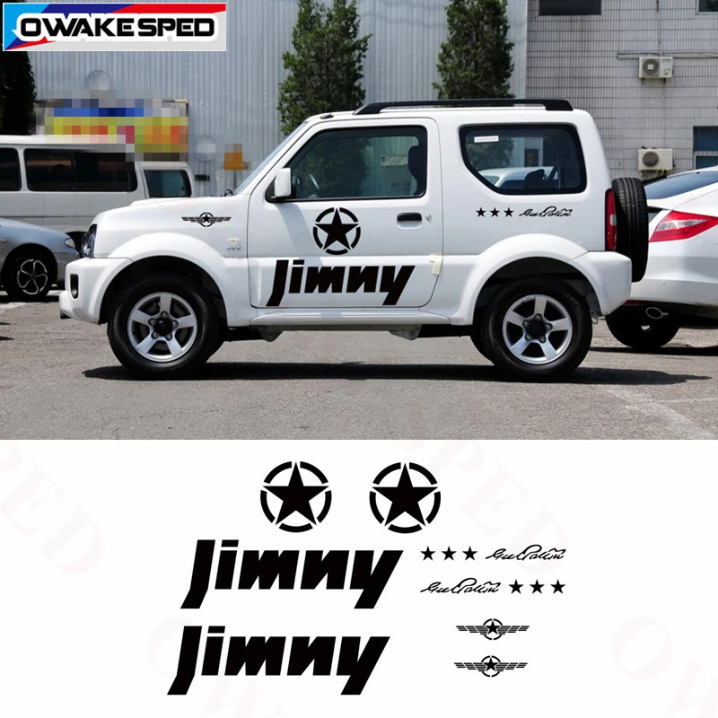 Army Start Stickers For SUZUKI JIMNY MT AT Car Styling Sticker Auto Body Accessories Waterproof Vinyl Car Door Side Decals