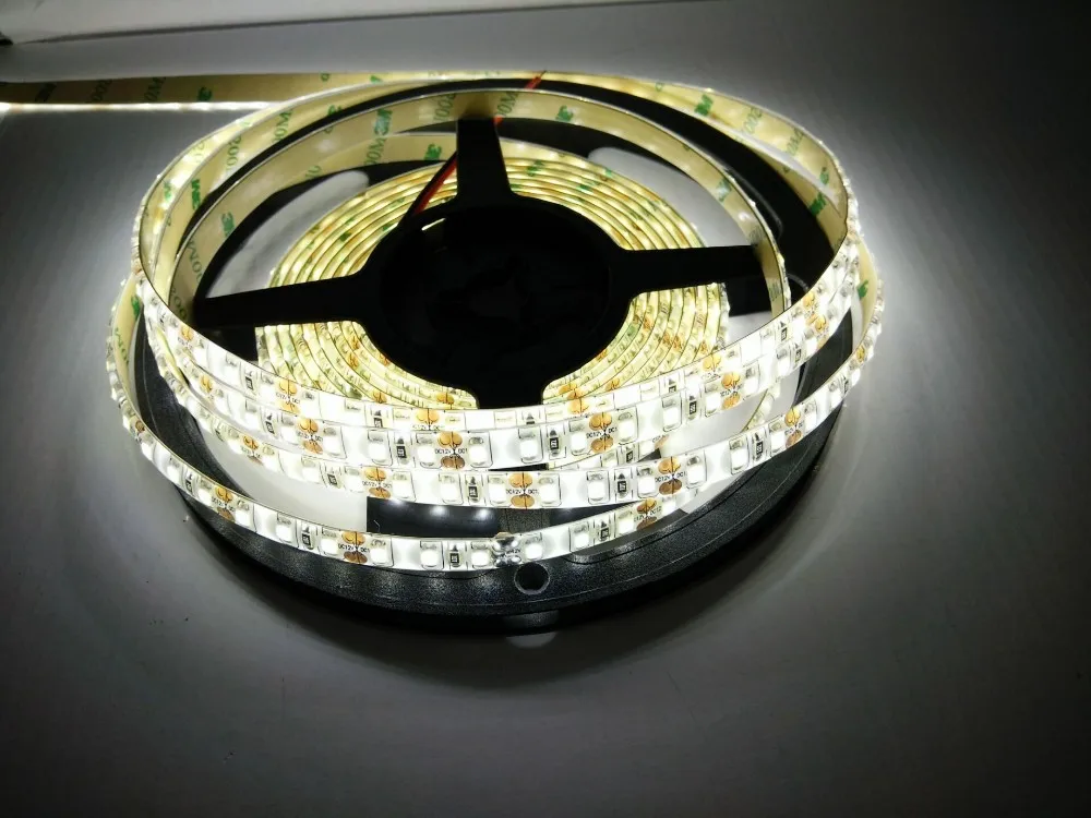 Высокая яркость природа белый 4000 К светодиодные полосы DC12V SMD 2835 5 м/600L 120LED/м Гибкие светодиодные лента indoor наружной отделки огни