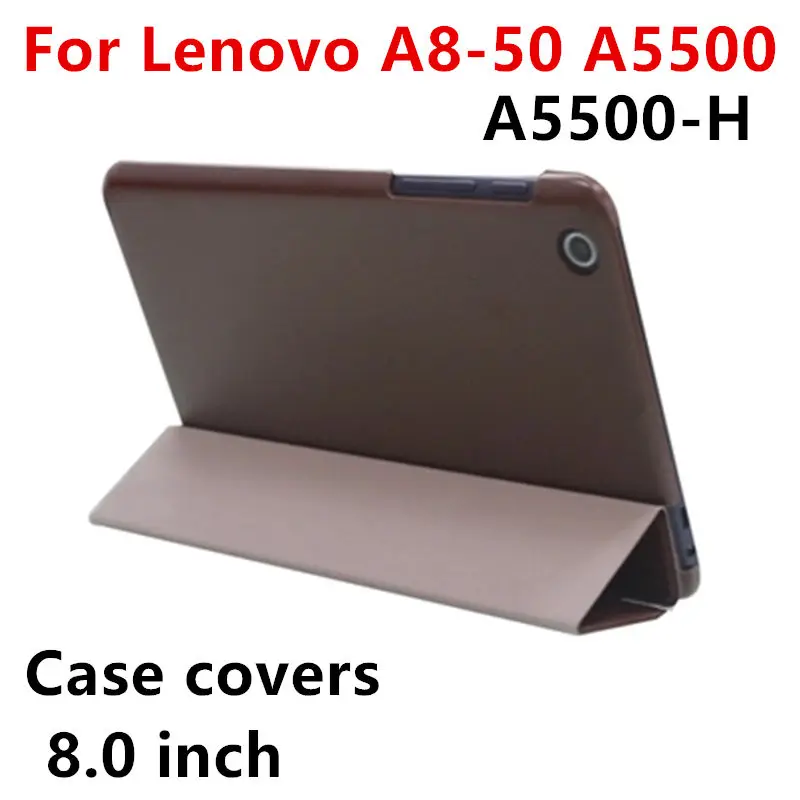 

Case Cover For Lenovo A5500 Protective Protector Smart covers Leather Tablet Idea Tab A8-50 a5500 A5500-H Cases PU Sleeve 8.0
