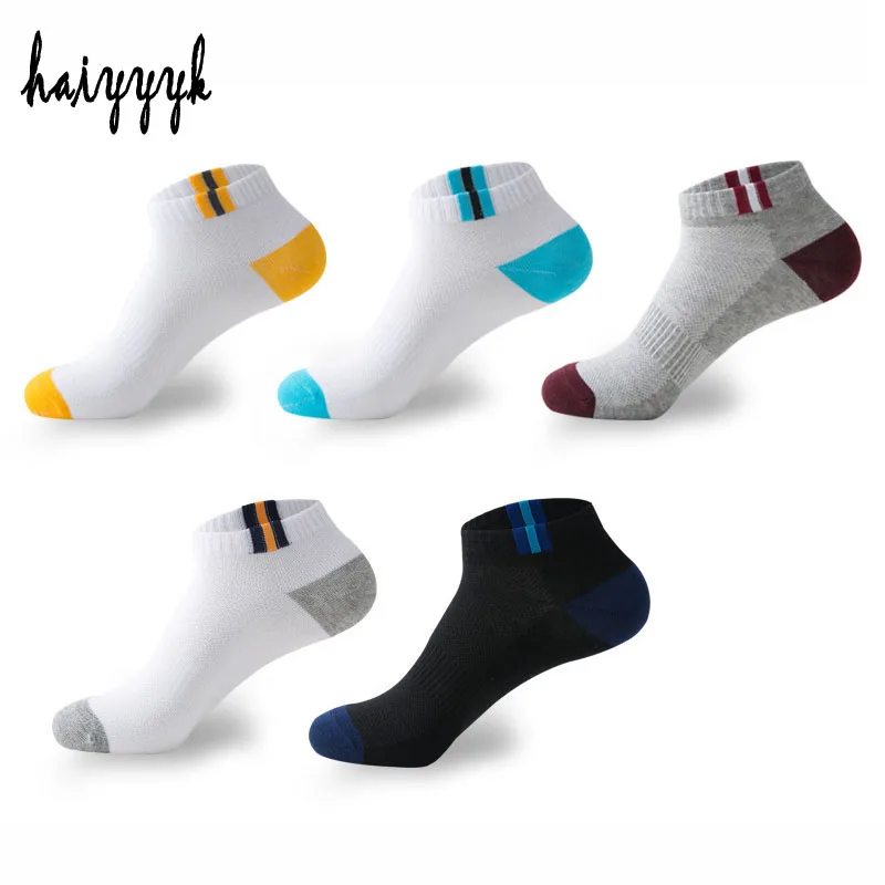 

Fashion Mesh Men's Socks Cotton High Quality Invisible Ankle Socks Men Summer Breathable Thin Boat Socks Size EUR 38-43