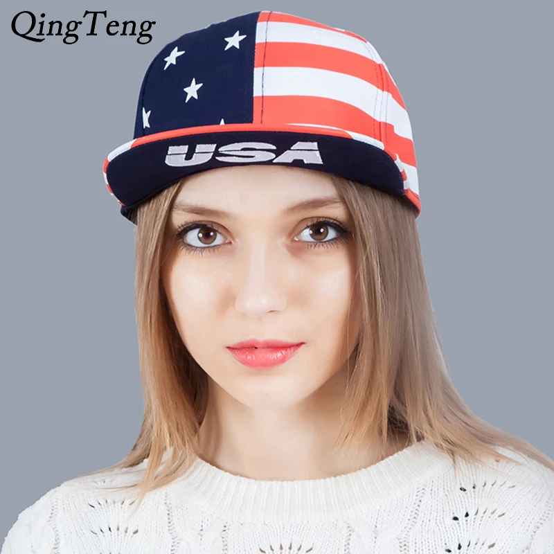 

USA Flag Hip Hop Cap Snapback Baseball Caps 2017 Men Vogue Adjustable Female Basketball Hat Casual Cap Skateboard Brand