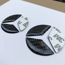 Углеродное волокно рулевое колесо эмблема наклейка стикер для W212 W211 W210 W203 W204 W205 CLA GLK CLS A C E класс