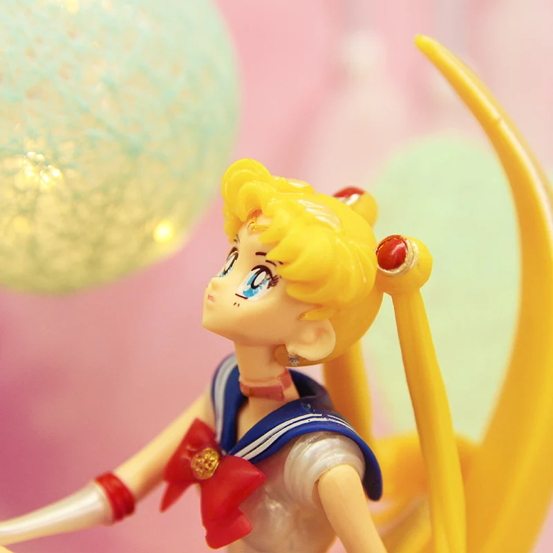 New Anime Sailor Moon Tsukino Usagi PVC Action Figure toys Cake Decoration Sailor Moon Collection Model Toys Doll Girls Gifts