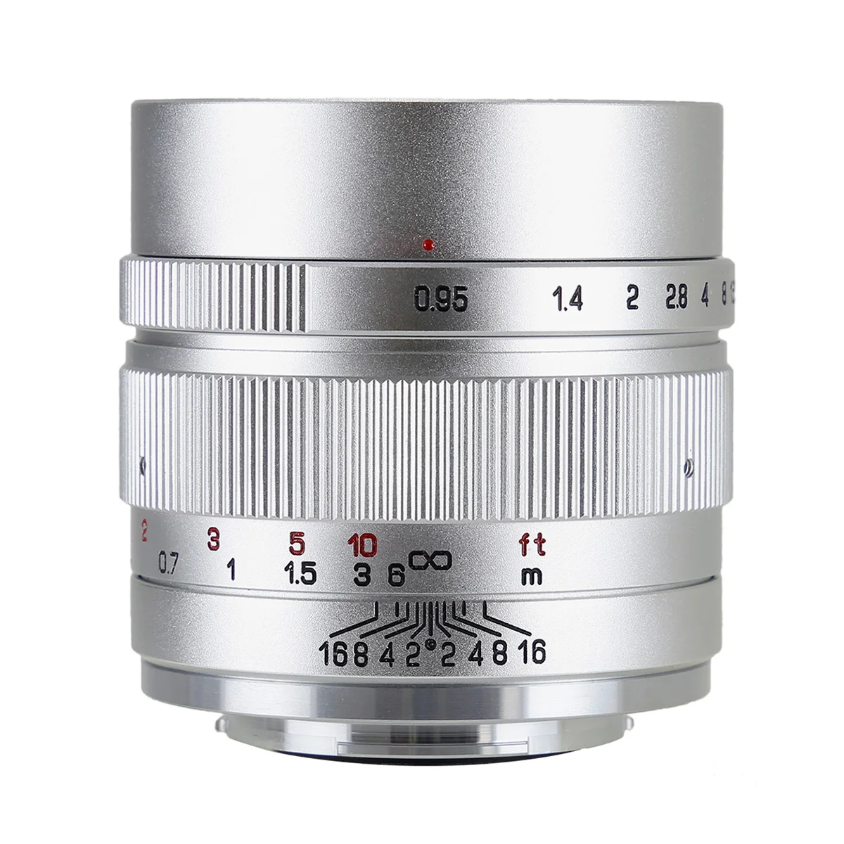 

Mitakon Zhongyi Speedmaster 35mm f/0.95 II Lens for Fujifilm XF X T2 T3 or Canon EOS M M5 M50 M6 or Sony E A6300, Silver Version