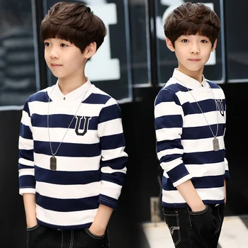 

New Design Patterns Boys T Shirt Long Sleeve Children's Tops Cotton Kids Strudents Children Clothing T-shirts Tee Shirt Garcon