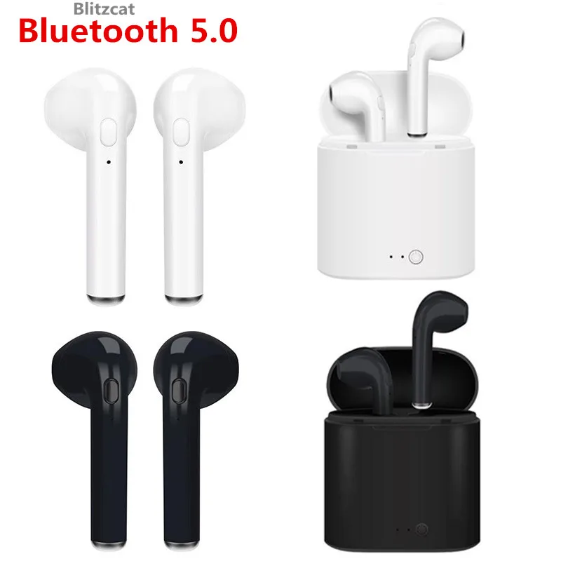 

i7s TWS Wireless Headphones Bluetooth 5.0 Earphone Stereo Earbud Headset With Charging Box Mic For All Smart Mobile Phone