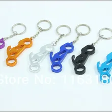 300 шт/лот бар пивные брелки с открывалкой для бутылок алюминиевый открывалка Мотоцикл Форма Promitional подарки кольцо