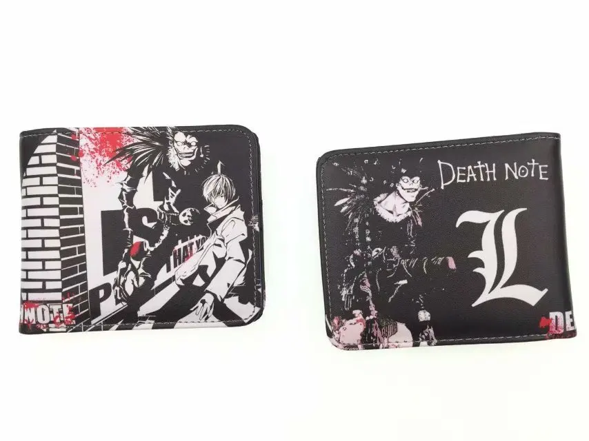 Новинка кошелек из аниме Death Note мужской держатель для кредитных карт кошельки с