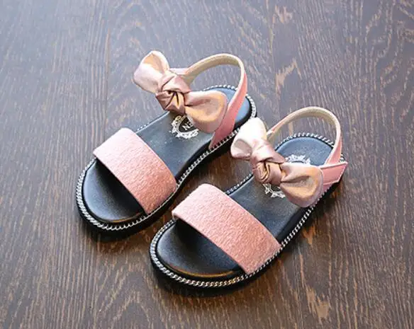 Босоножки Туфли для принцессы для девочек детская обувь с леопардом детская пляжная обувь для девочек с бантом