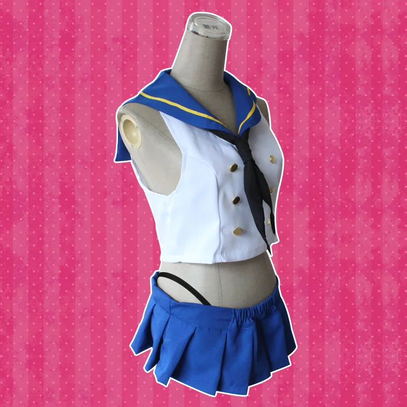 Аниме Kantai коллекция Shimakaze Косплей униформа для девочек Полный комплект женщин