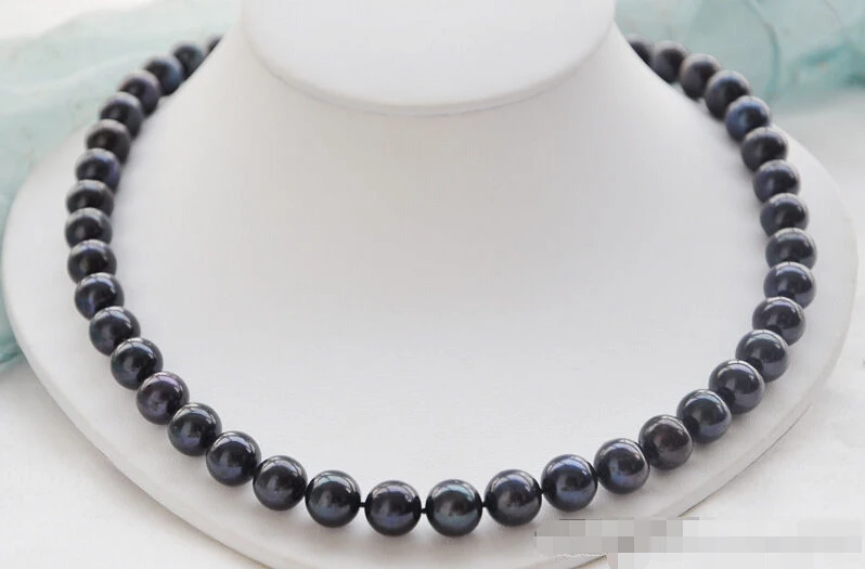 

FREE SHIPPING *******z5824 A++ 12mm BLACK WHITE FRESHWATER PEARL NECKLACE MABE (A0501)