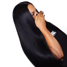 Pre Plucked Full Lace Human Hair Wigs Straight 180% Density Glueless Brazilian Full Lace Wig With Baby Hair Honey Queen Remy