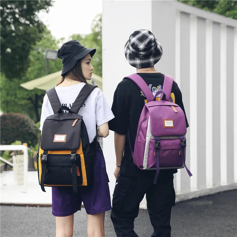 Menghuo Cover Backpack Women Leisure Travel Laptop Backpacks Men Business Mochila Waterproof Nylon Teenagers Student School Bags (65)