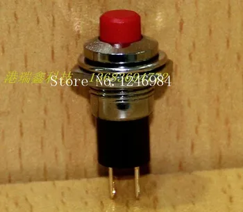 

[SA]Taiwan M10 circular openings metal side button switch normally open switch PB605 A red button with lock--50pcs/lot