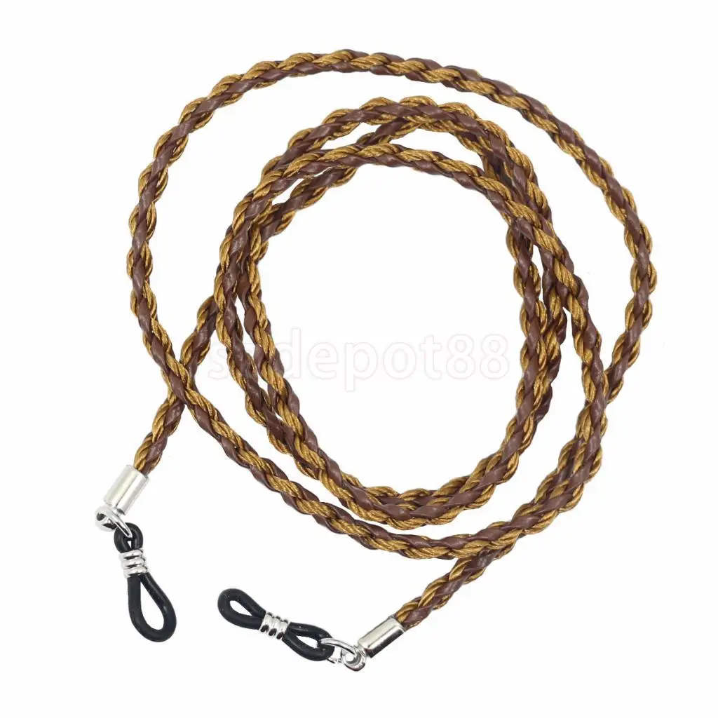 

Twisted PU Leather Cord Sunglasses Neck Strap Lanyard Eyeglass Chain Holder
