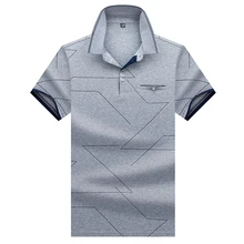 Высокое качество, топы и футболки, мужские рубашки поло, деловые мужские бренды рубашек-поло, 3D вышивка, отложной воротник, Мужская рубашка поло 8308