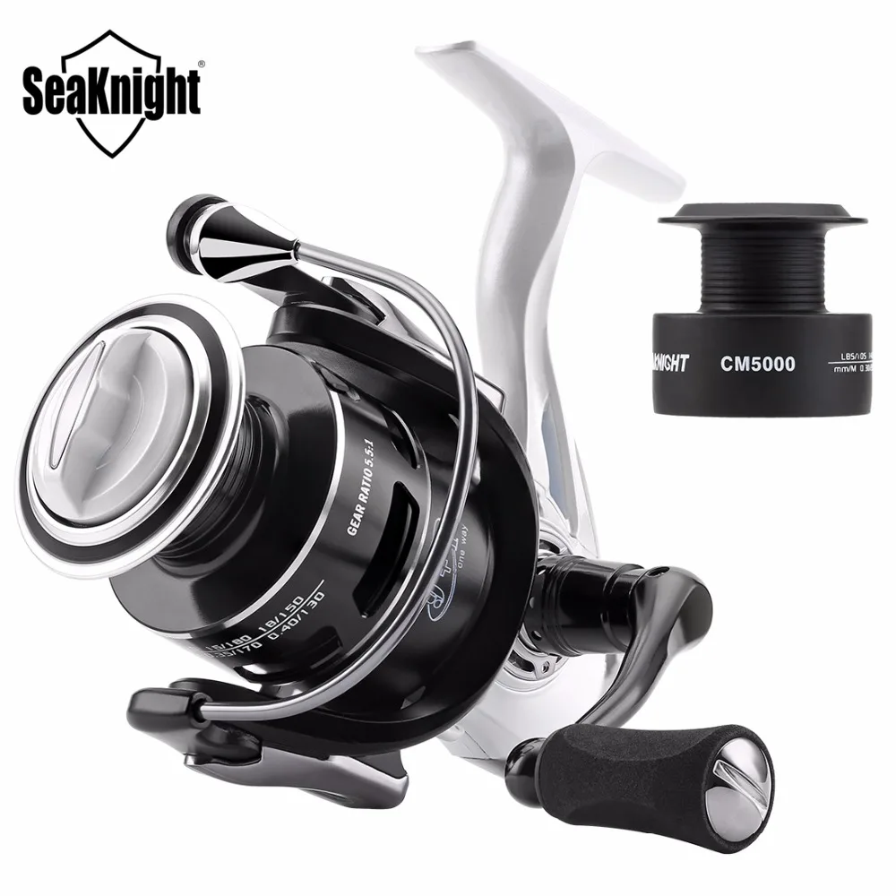 Спиннинговая катушка SeaKnight CM II 2000 3000 4000 5000 макс. нагрузка 13 кг 9 + 1BB 5 5: 1 карбоновая