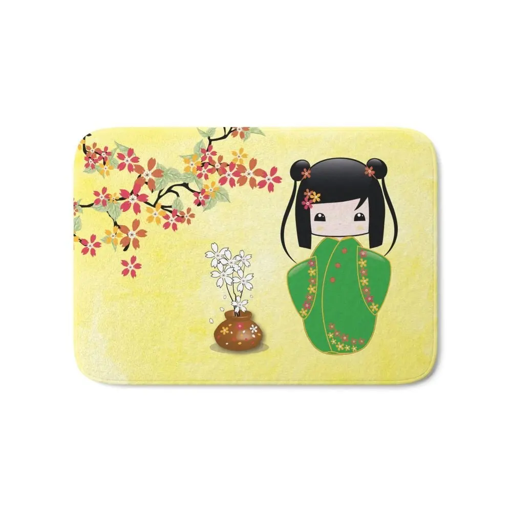 Кукольный коврик Sakura Kokeshi для спальни гостиной украшения входа в дом
