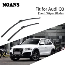 NOANS Автомобильная стильная резиновая щетка стеклоочистителя для Audi Q3 2013 2012 2011 Авто Передние чистящие полоски для лобового стекла аксессуары