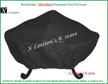 

Free shipping Red Ember 35 in,Fire Pit Cover,Polyester Fire Pit Cover