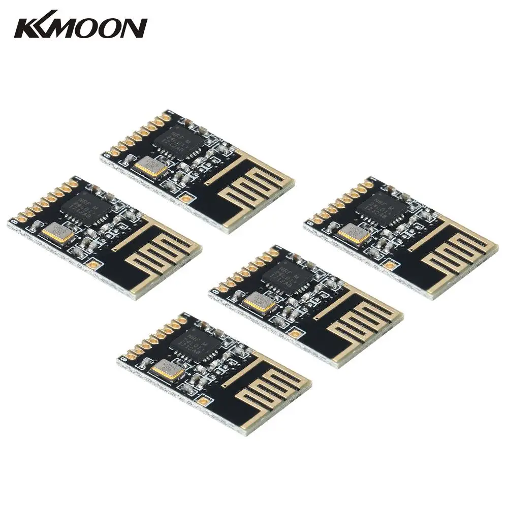 5 шт. мини NRF24L01+ SMD 1,27 мм+ 2,4 г Беспроводной модуль приемопередатчика для Arduino Мощность расширенная версия