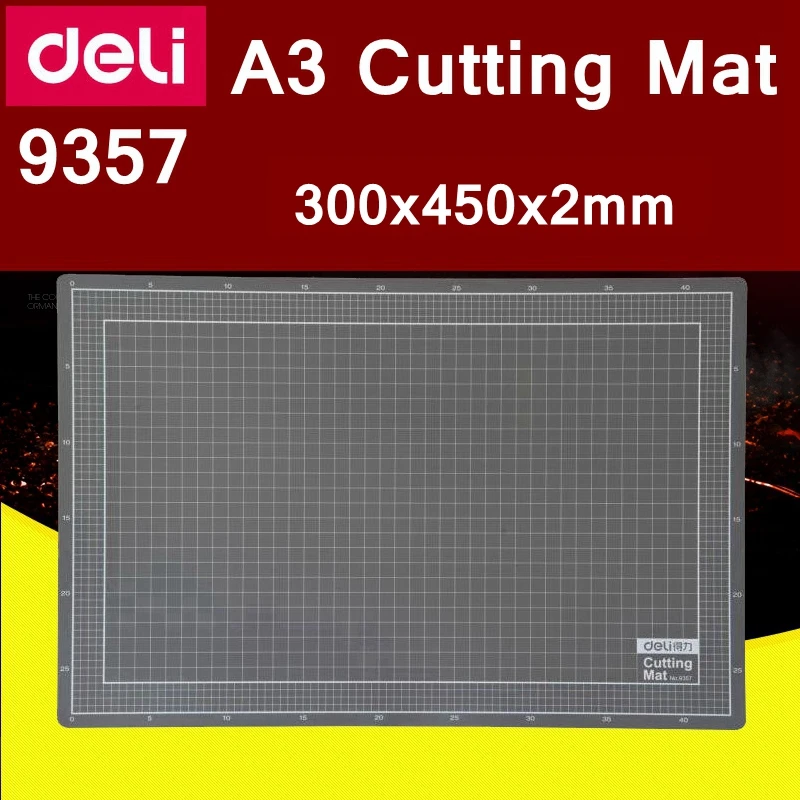 Tapete de Corte de Papel Deli Auto-cura Corte Mat Placa 300x450x2mm 9357 a3 Pvc
