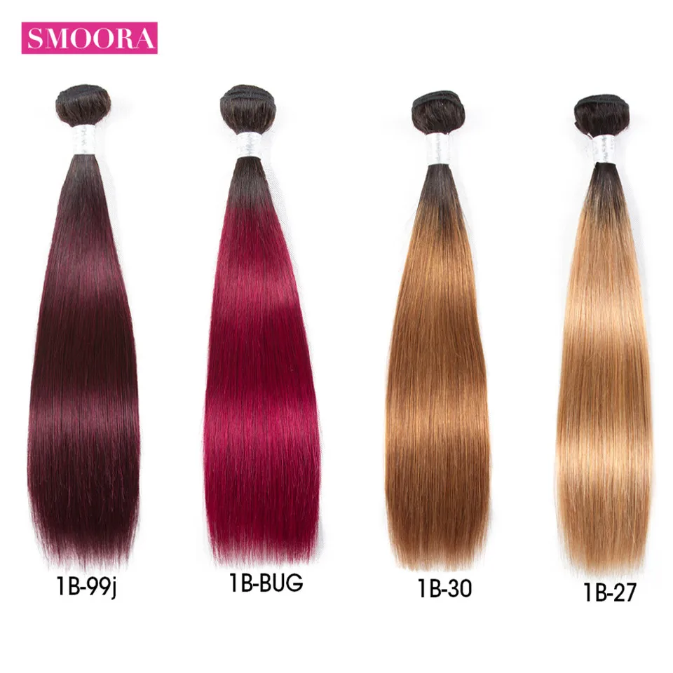 ombre straight human hair bundles