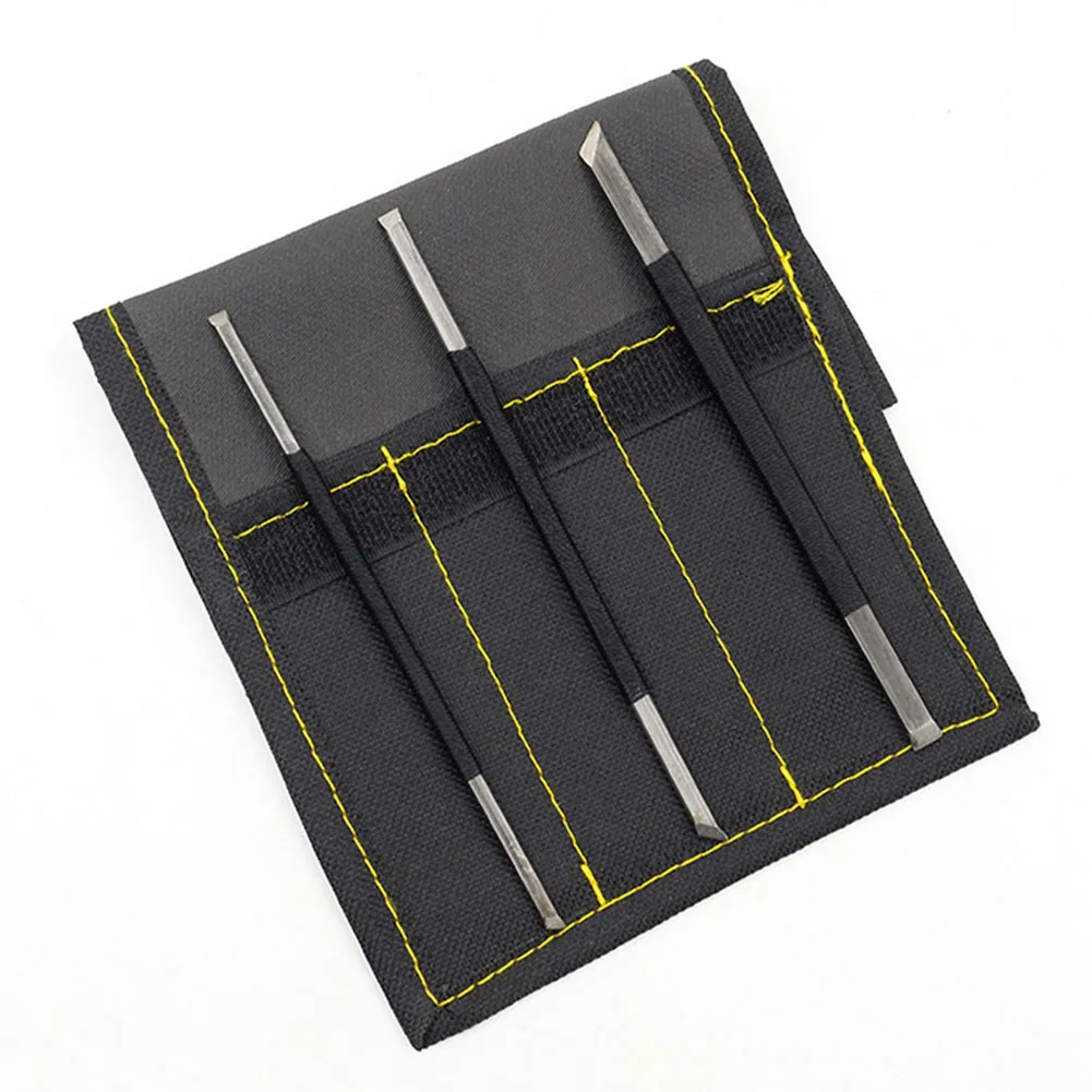 

3pcs Home Knife Sharp High Carbon Steel Practical Chisel Engraving Cutter Set No Slip Carving Beginners Use Hard Durable Tools