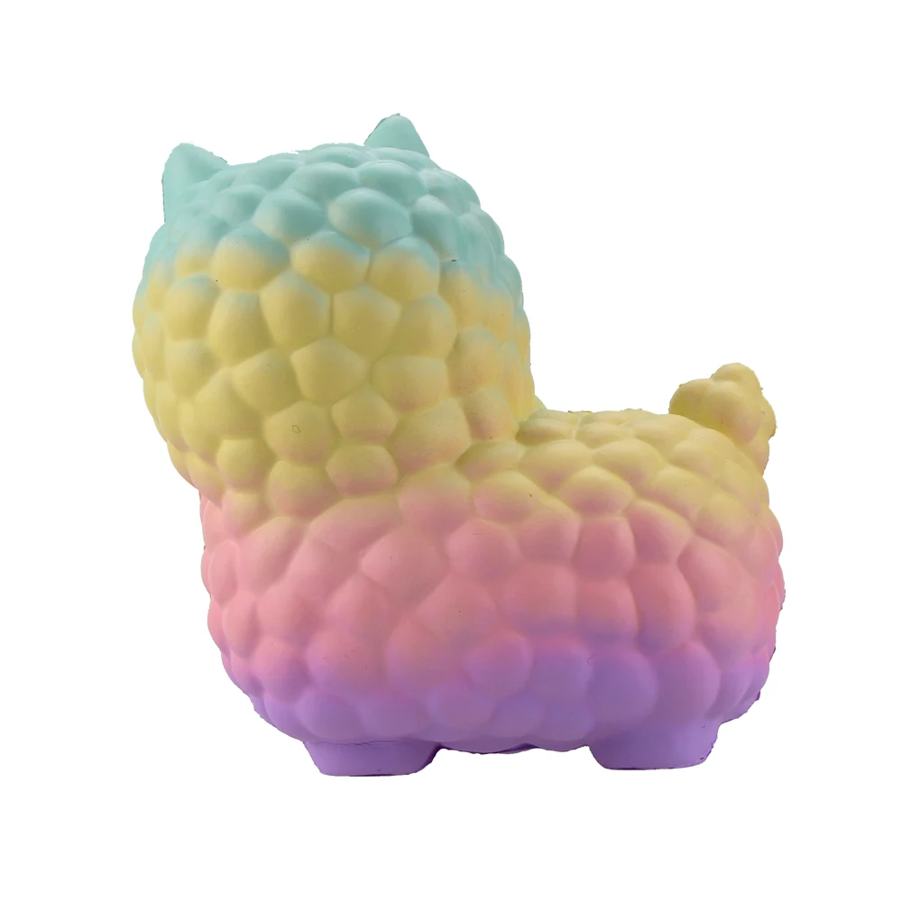 1 шт. Vlampo Jumbo Squishy Alpaca 7,1 ''Радуга и галактика Kawaii мягкие медленно поднимающиеся лучший подарок для ребенка