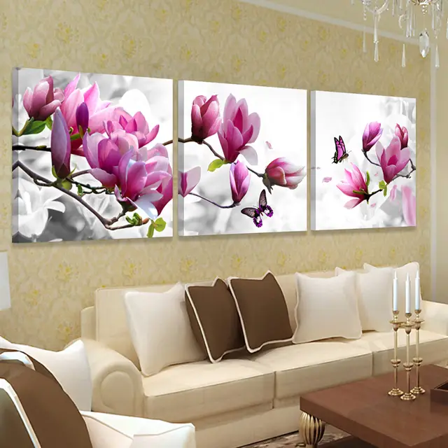 Modern Home Decor Picture Wall Art Hd Print Canvas Oil Orchid Painting Pictures For Bedrooms Living Room Paintings No Frame