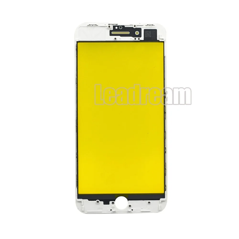 

100pcs/lot DHL Front Screen Glass Outer Lens with Middle Frame Bezel For iPhone 8 /8 Plus Outer Glass Lens Replacement