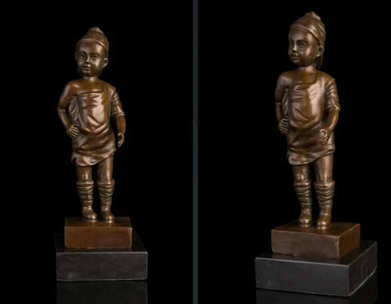 

Art Deco Sculpture Child Boy Kid Bronze Statue R0712
