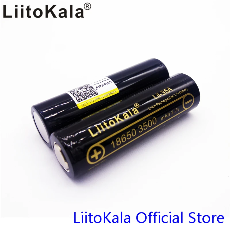 LiitoKala оригинальные Lii-35A 3,7 V 3500mAh 10A разрядные перезаряжаемые батареи для 18650 батареи/БПЛА