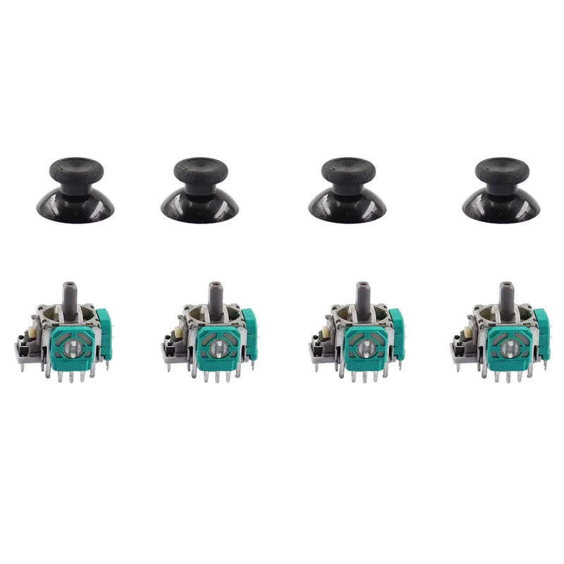 

4 Sets 3D Analog Joystick Stick Sensor Module Potentiometers thumbsticks Caps For Microsoft xbox one Wireless Controller Repair