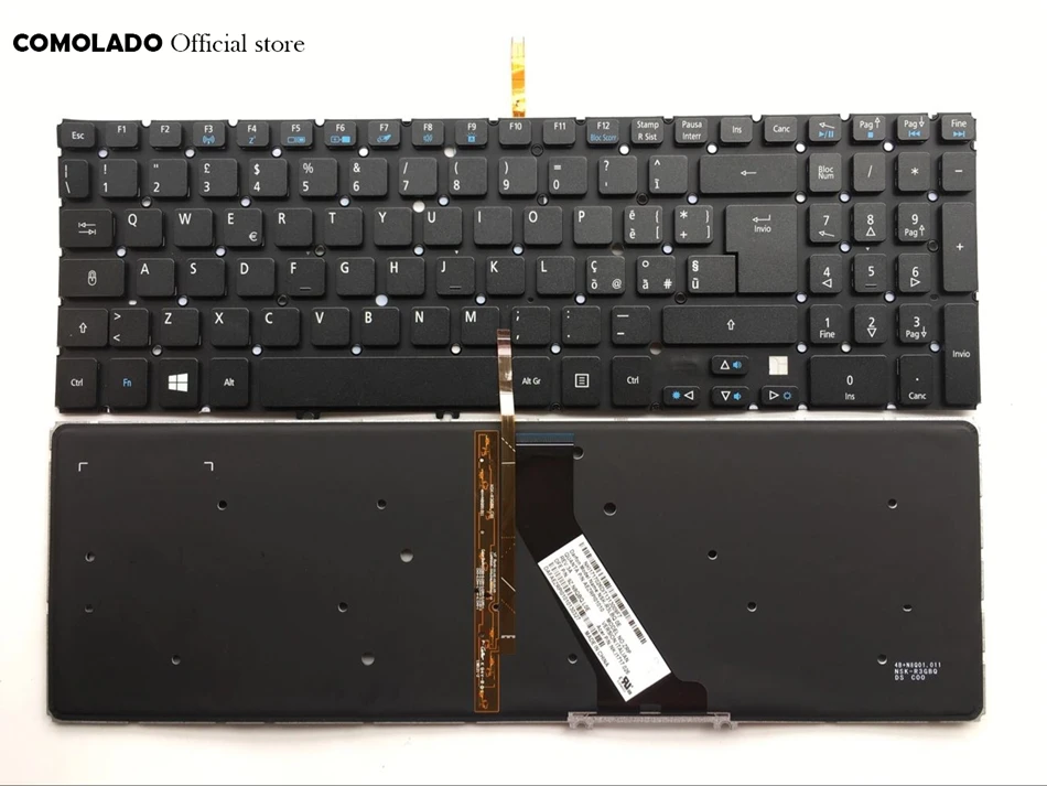 IT Italy For Acer V5-531 V5-531G V5-551 V5-551G V5-571 V5-571G V5-571P V5-571PG V5-531P  Backlit keyboard IT Layout