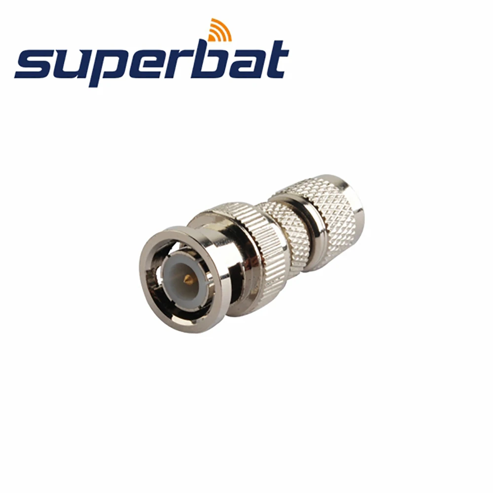 Superbat RF Coaxial Connector 50 Ohm BNC Mini UHF Adapter BNC Male Plug