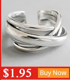 В богемном стиле Винтаж 925 пробы большая серебряная брошь кольца для Для женщин Свадебная вечеринка, подарок девочке, открытые, кольца на палец Модные украшения