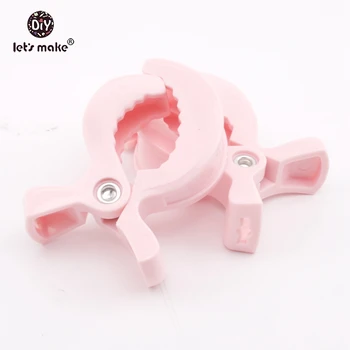 

Let's Make Pink Color 1pc Lamp Pram Stroller To Hook Muslin and Toys Seat Cover Blanket Clips Car Organizer Toys Accessories