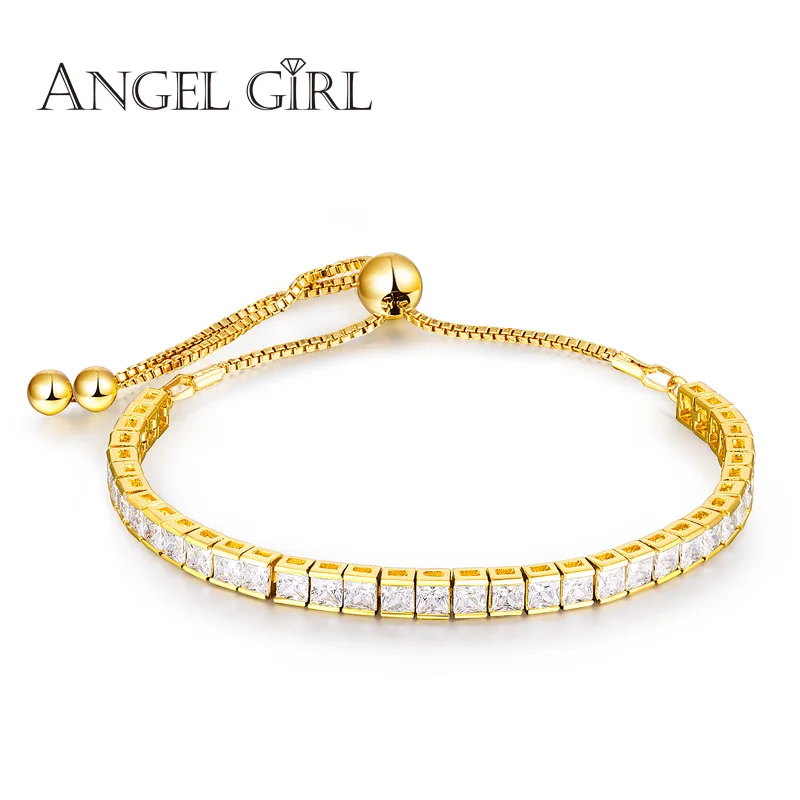 Prix pour Ange Fille Brillant AAA + Or Bracelet pour les Femmes Dames Cubique Zircon Bijoux En Cristal Cadeau manchette femme Bracelets & Bangles Prix pour Ange Fille Brillant AAA + Or Bracelet pour les Femmes Dames Cubique Zircon Bijoux En Cristal Cadeau manchette femme Bracelets & Bangles