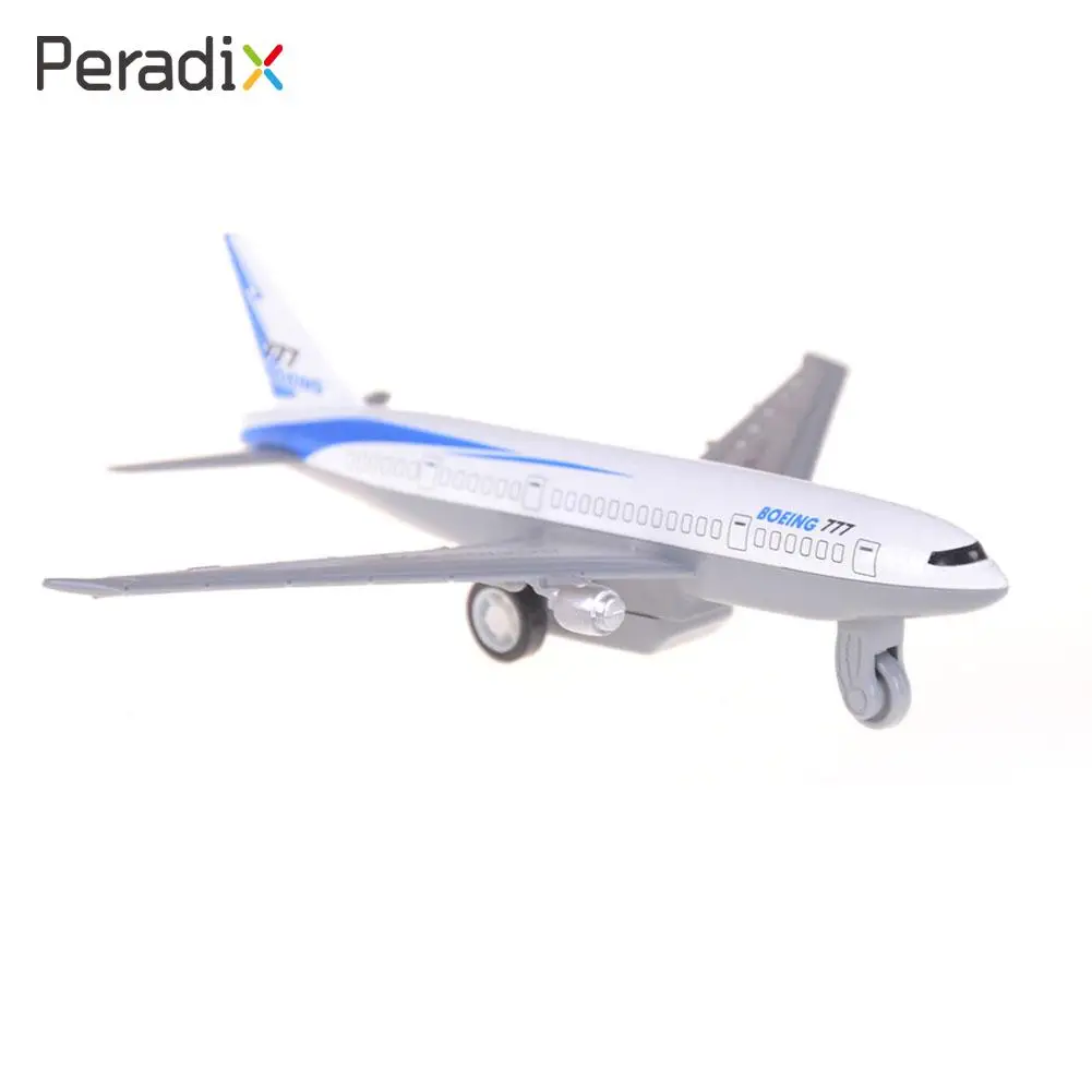 2pcs/Set 777 A380 Aircraft Alloy Model Plane Toys Pull Back Power Airplane Toys 