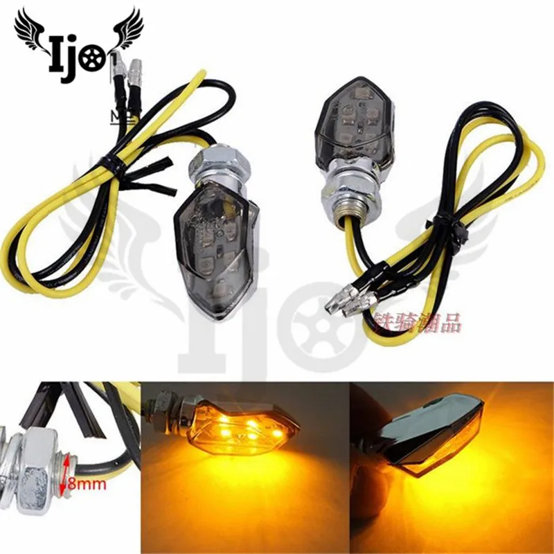 

benelli luz trasera 8MM screw bobber moto custom scooter motorbike led blinkers motorcycle accessories turn signal light amber