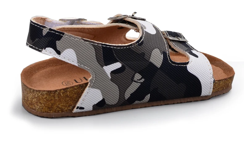 ULKNN Brand Kids Footwear Children School Shoes Boys Girls Sandals Leather Camouflage shoes Casual Apartments baby Sandals (12)