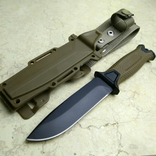 Top military Black or Brown Hunting Fixed Knives,7J7 Blade ... Top military Black or Brown Hunting Fixed Knives,7J7 Blade ...