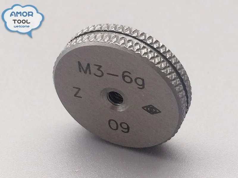 Футболка+ z m3-6g Метрическая Кольцо темы Гейдж Gauge инструменты(набор из 2) для обнаружения стандартный диаметр внешнего потока