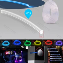 Супер яркость 3 мм твердое ядро сторона свечение пластиковый оптический Волоконно-оптический светильник волоконно-оптический светильник ing