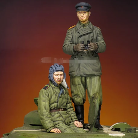 Полимерные фигурки модель WW2 русский бак набор члена 144 разобранный неокрашенный
