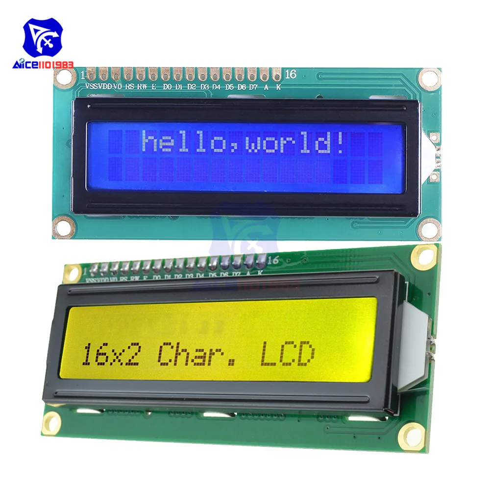 ЖК дисплей 1602 diymore с подсветкой Модуль платы дисплея 16*2 символа для Arduino Robot 5